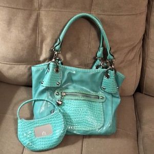 Kathy Van Zeeland Tote with matching Clutch/Purse